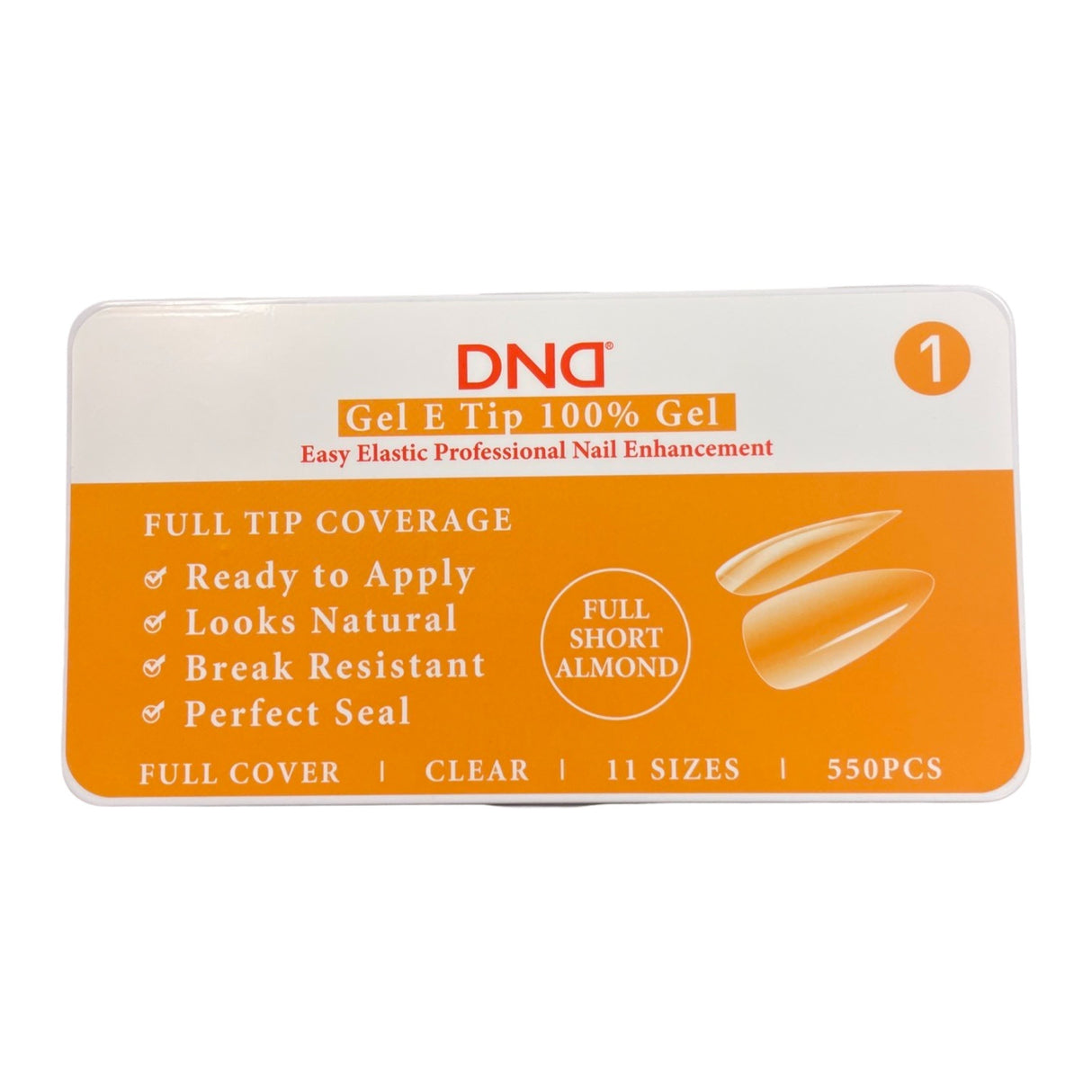 Short Almond #1 | Soft Gel Tips - 550PC