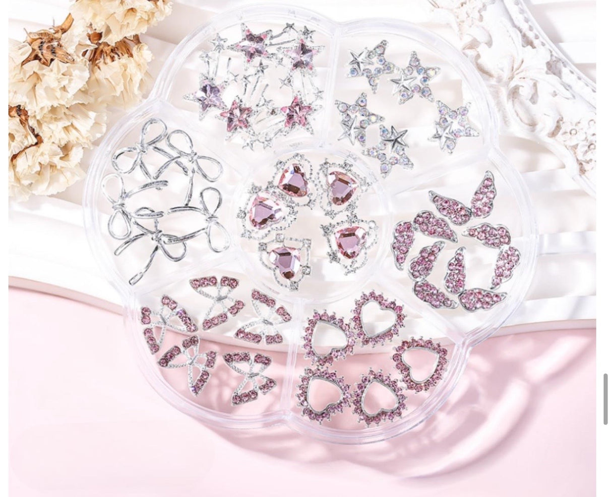 Mix Valentine Charm 7 Styles - Hearts | Stars | Butterfly | Wings | Bows