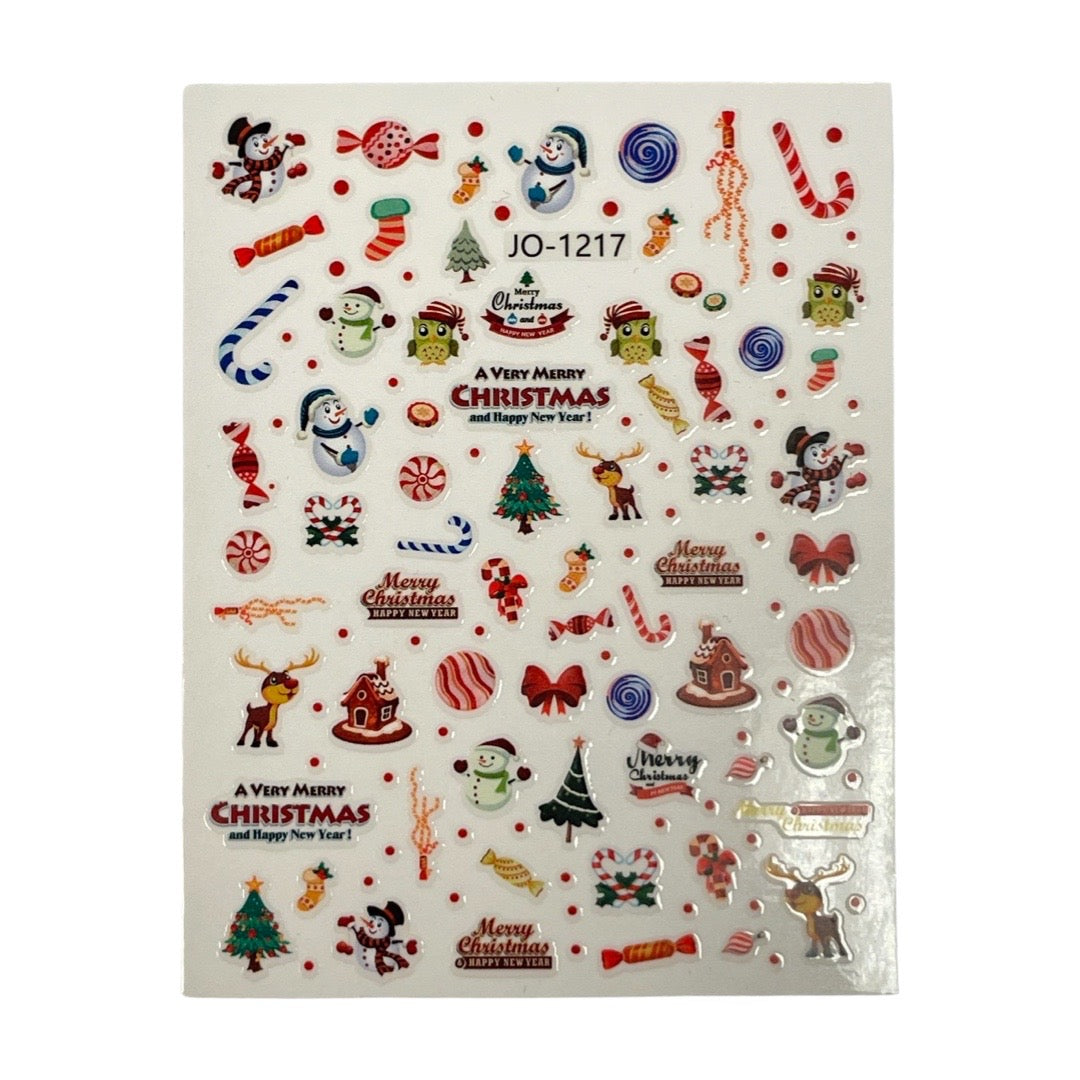 Christmas Nail Stickers Decorations -JO-1217