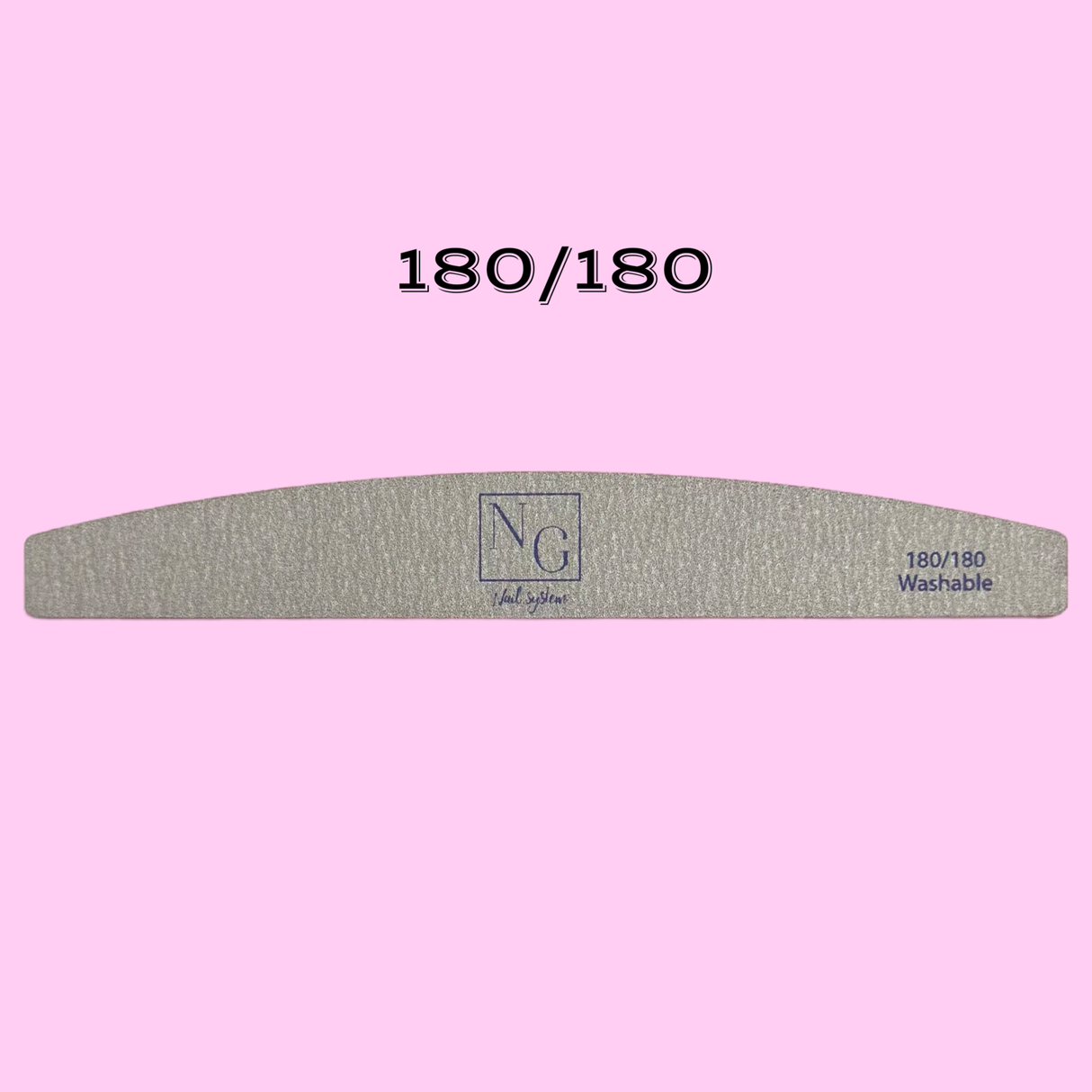 Half Moon Forte Zebra Nail File 180/180 - SINGLE FILE