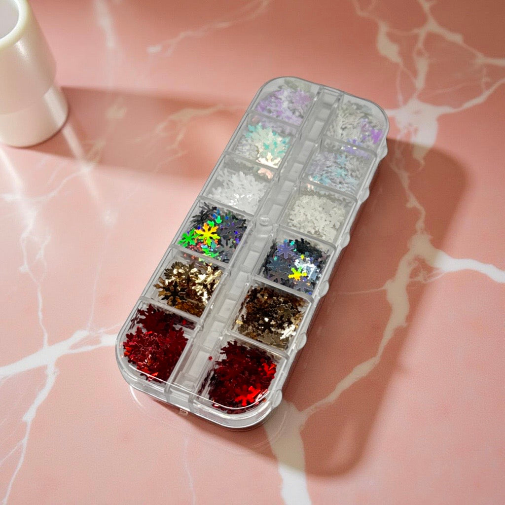 Winter Nail Art Snowflakes Sequins #2