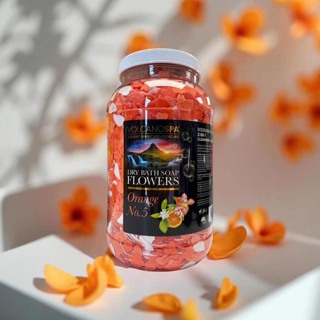 Dry Bath Soap Flowers 128oz - Orange No.5