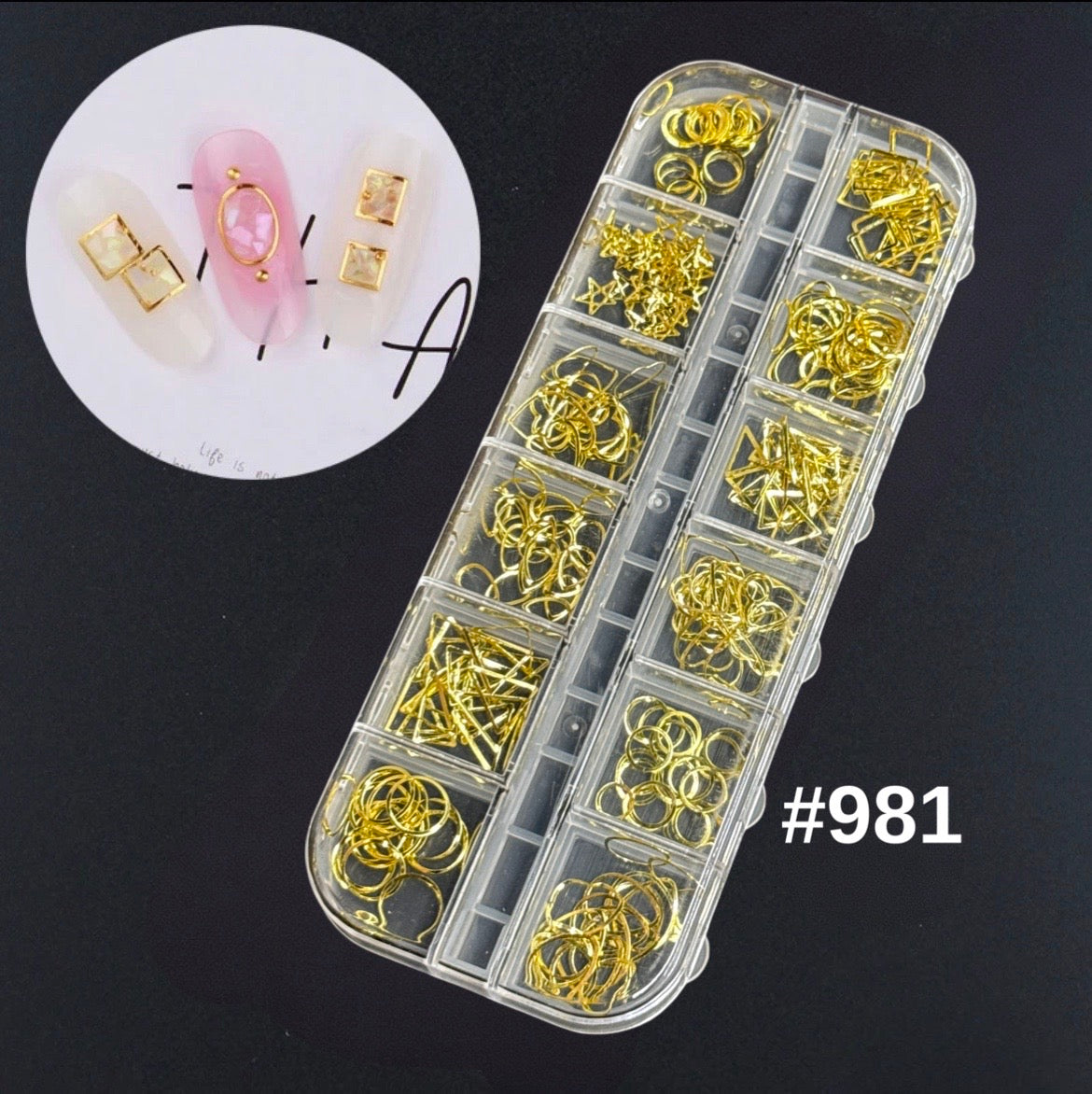 Gold Alloy Charms - Mix Box #981