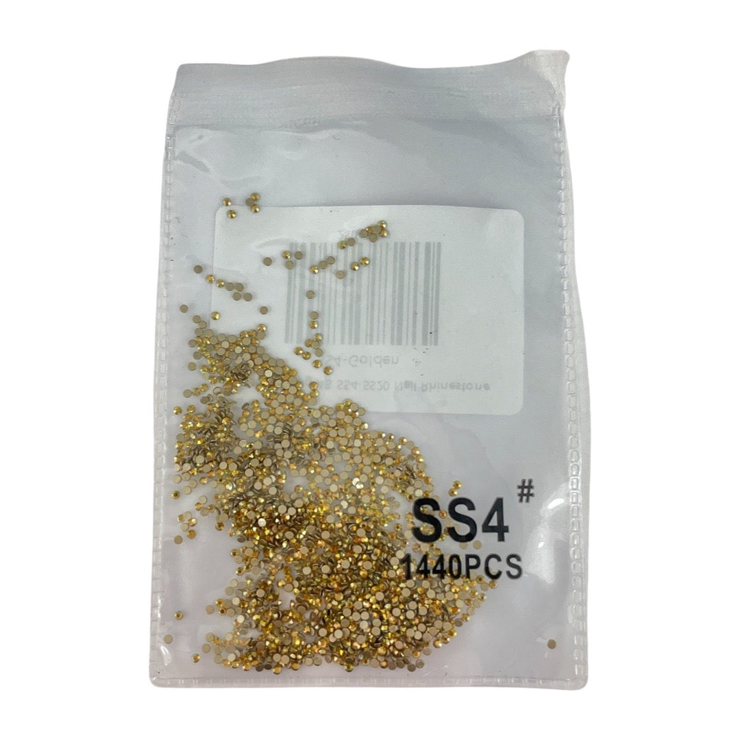Gold Rhinestone 1440 Pcs (SS4)