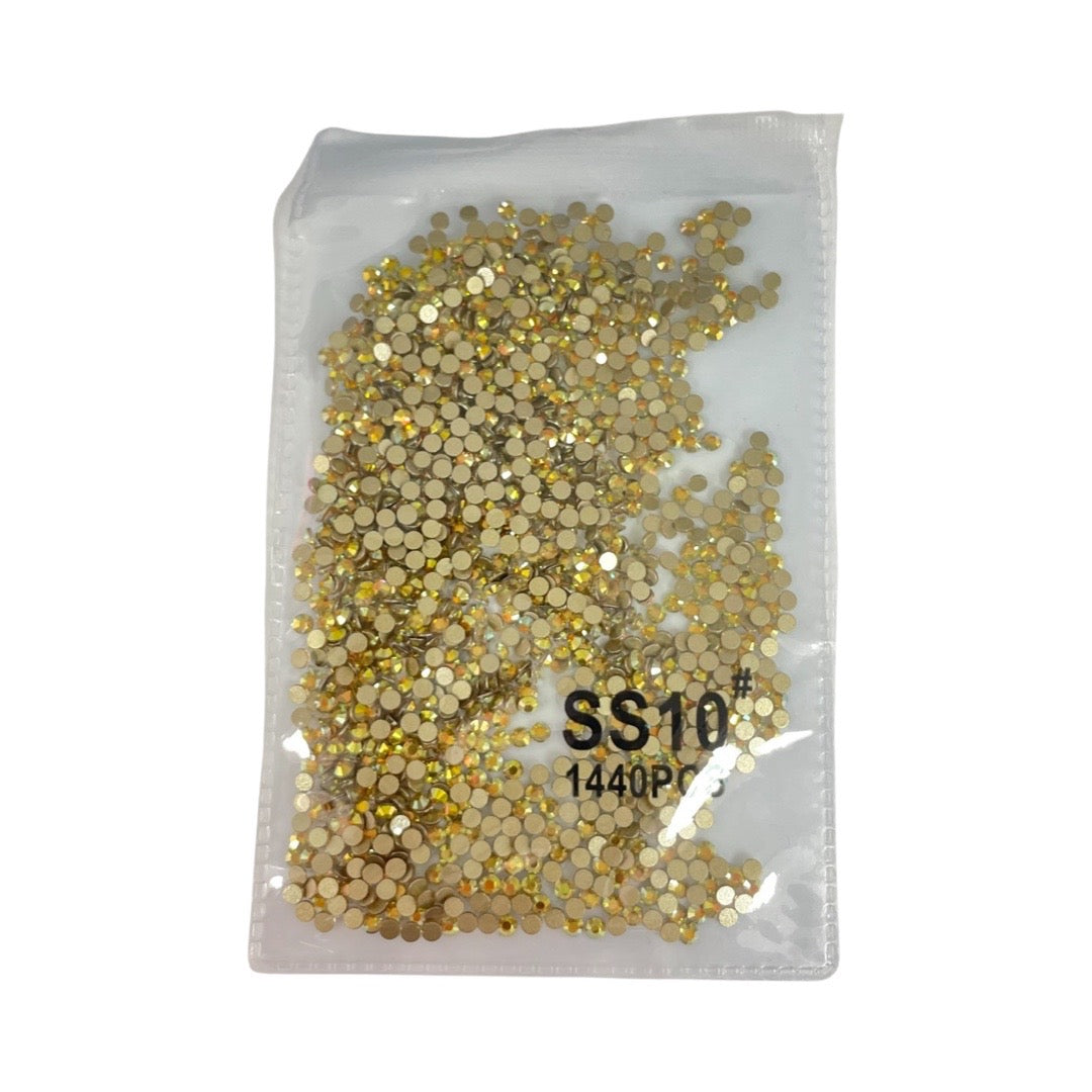 Gold Rhinestone 1440 Pcs (SS10)