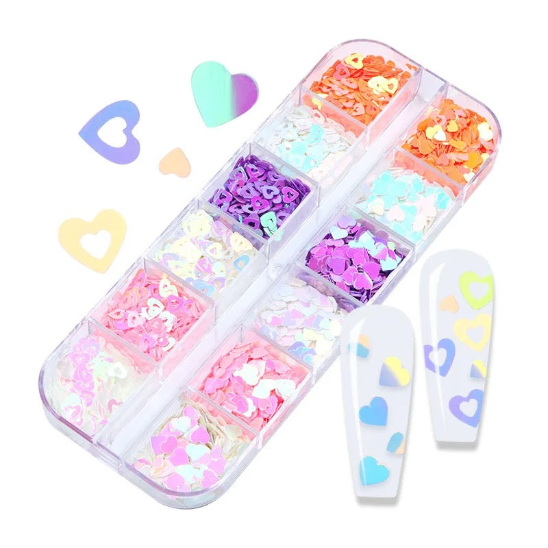 Hearts Solid & Hollow - 12Styles | 6 Colors