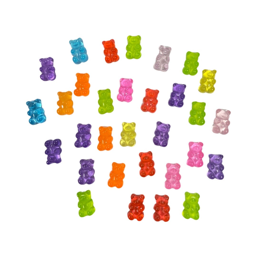 Gummy Bears Nail Charms - Mix Colors 30pcs bags