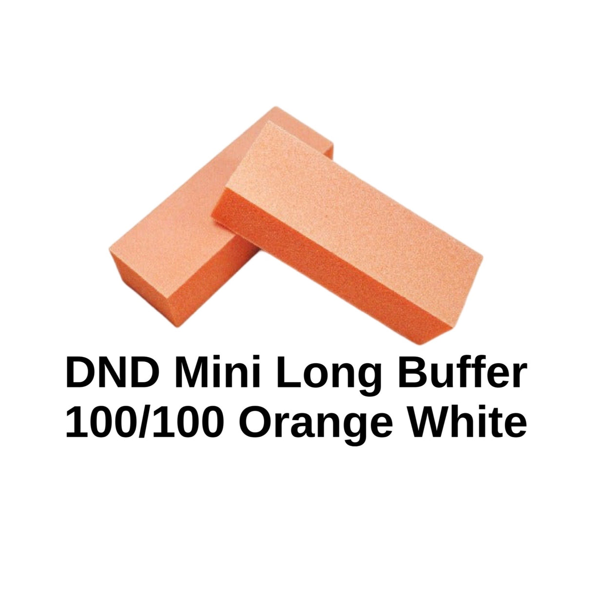 10pc DND Mini Slim Buffer - (100/100) Orange/White