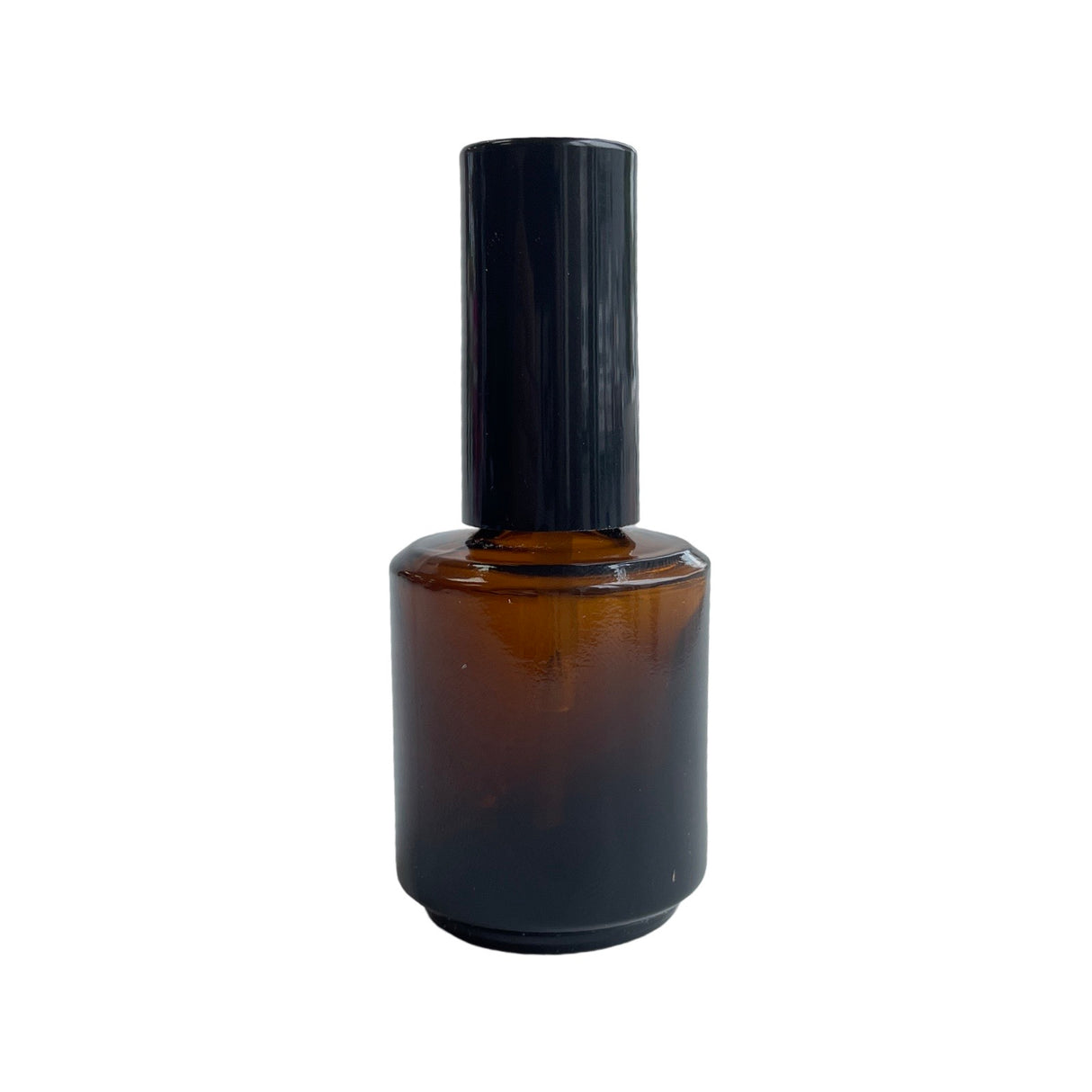 Empty Amber Bottle - 0.5 Fl oz - Includes Cap & Brush