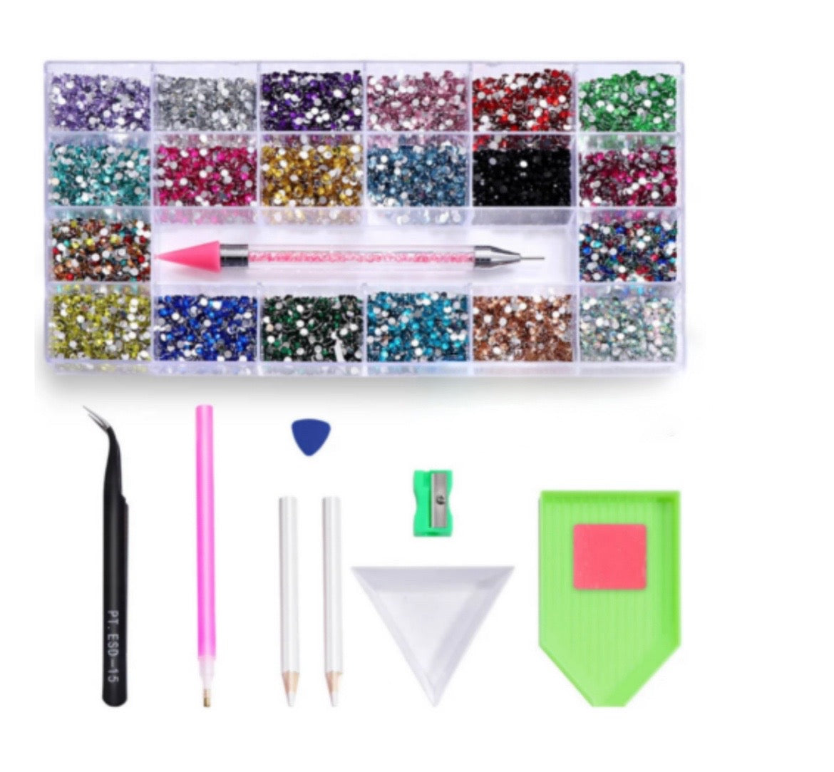 Mix Color Rhinestone Kit - 20 Colors
