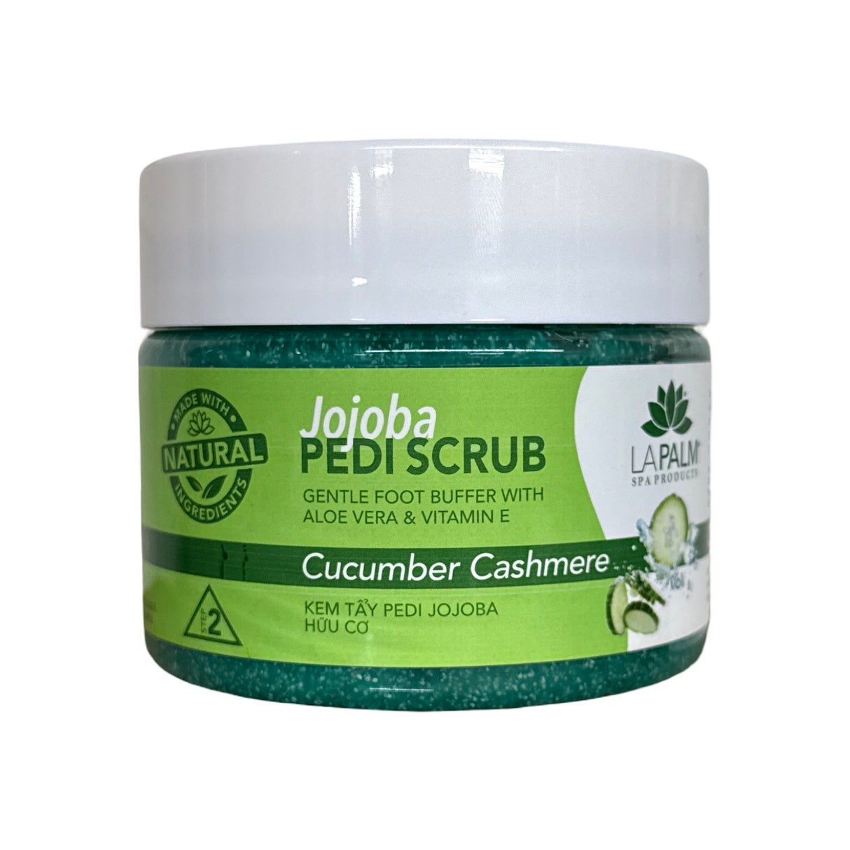 Jojoba Pedi Scrub Gel 12oz - Cucumber Cashmere