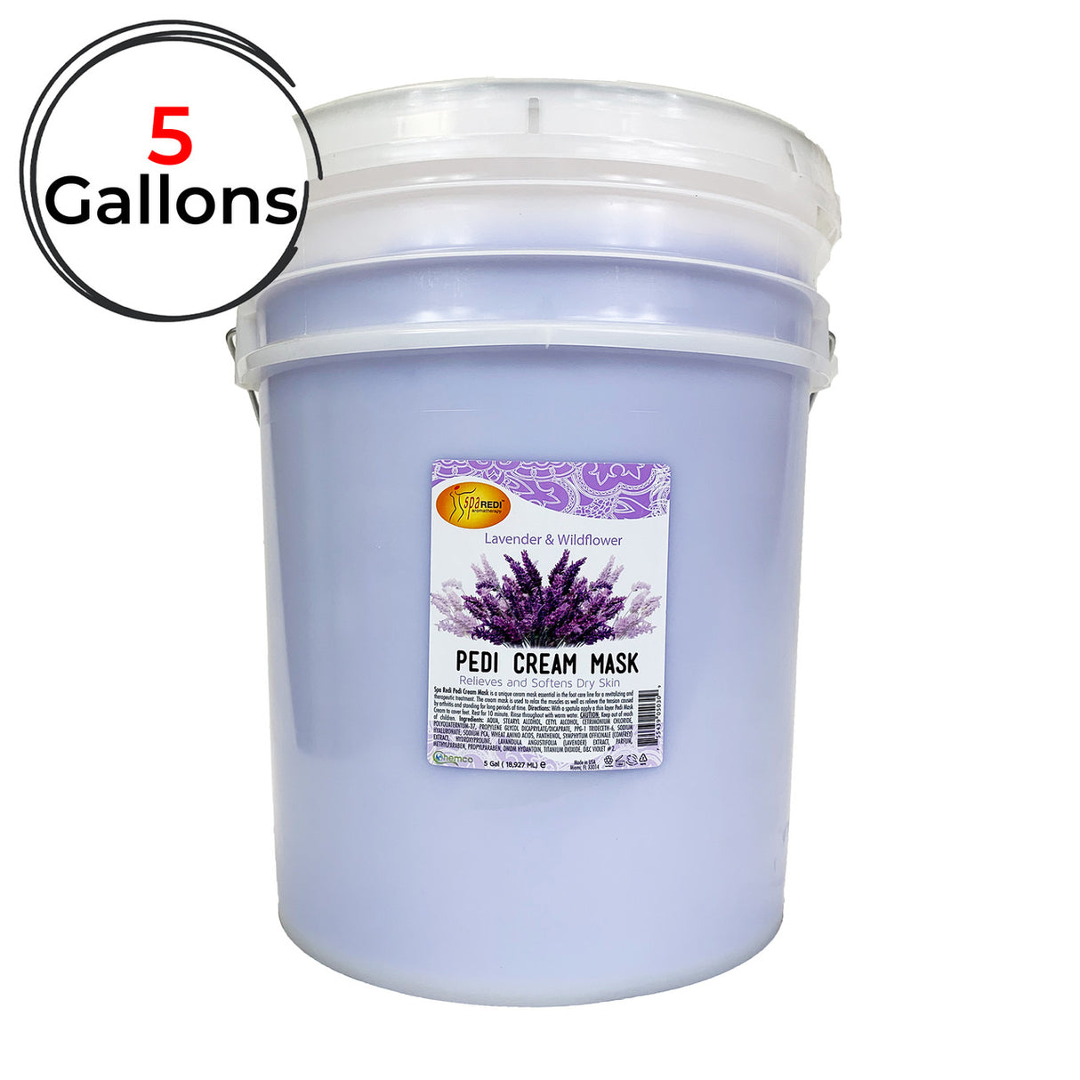 Pedi Cream Mask Lavender & Wildflower - 5 Gal Pail