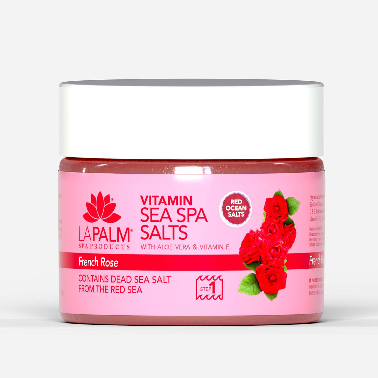 Sea Spa Salt 12oz - French Rose