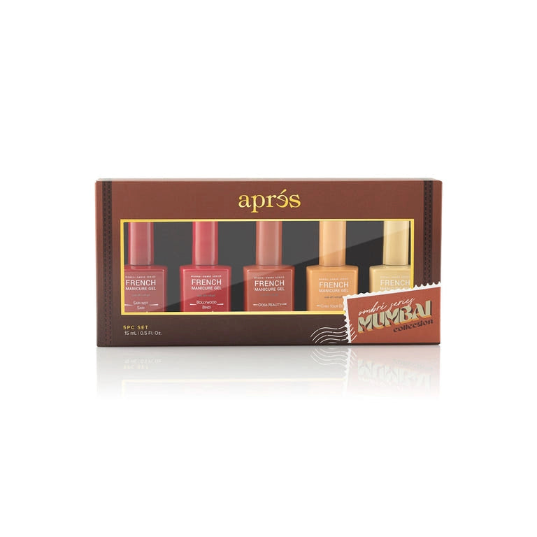 *French Manicure Gel Mumbai Ombré Set (5pc)