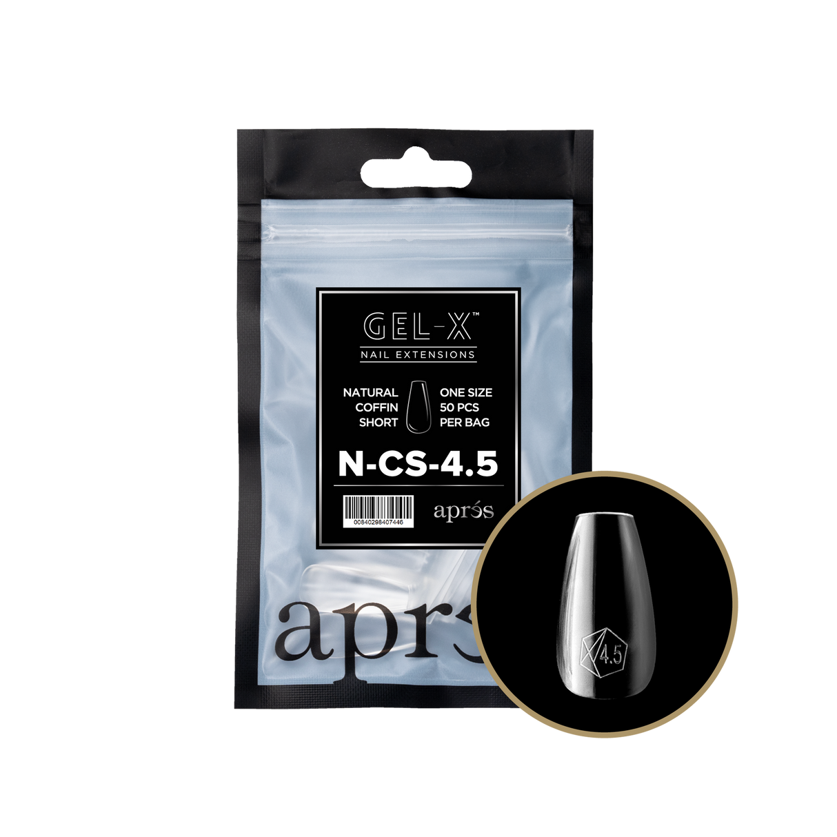 Gel-X Natural Coffin Short 2.0 Refill Bag