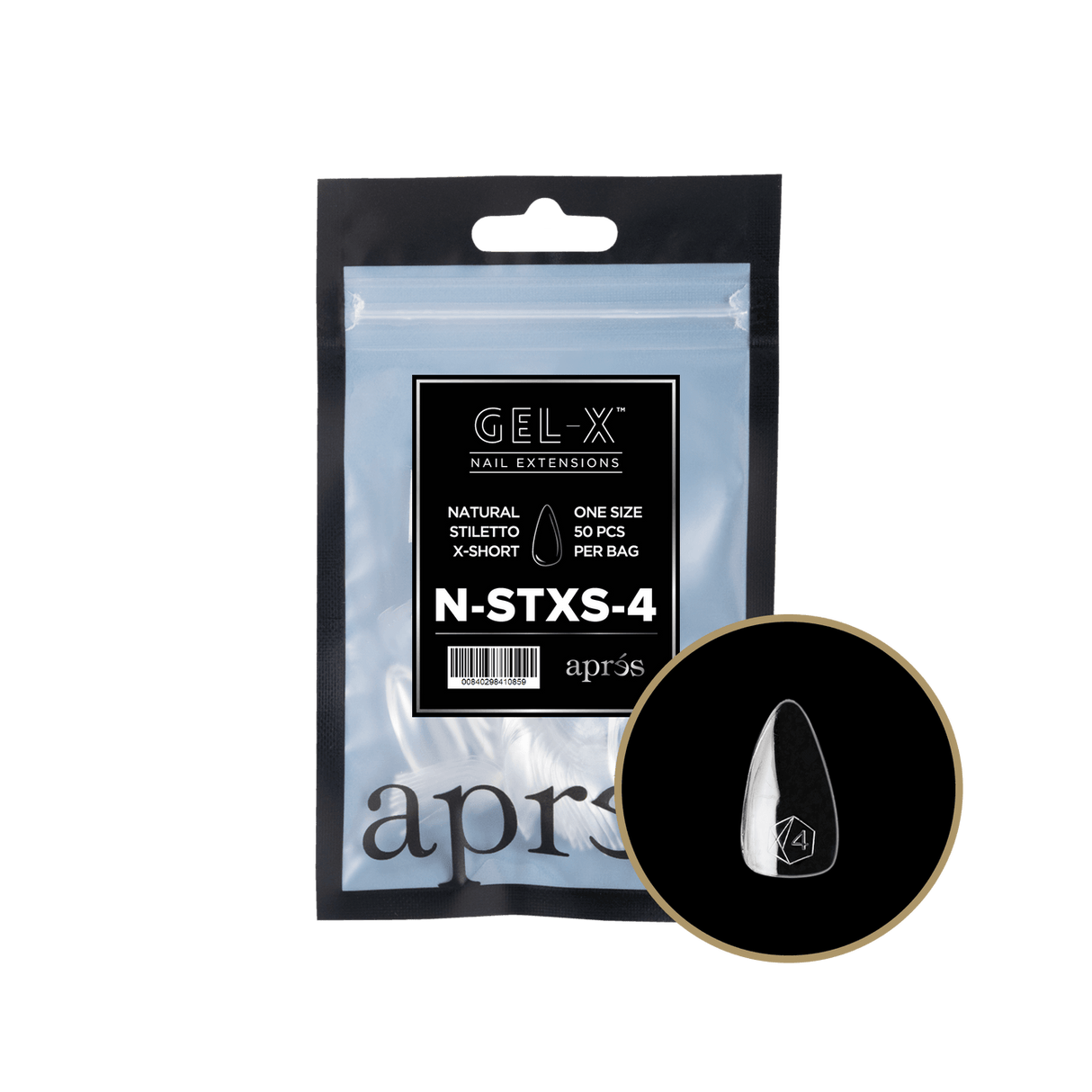 Gel-X Natural Stiletto Extra Short 2.0 Refill Bag