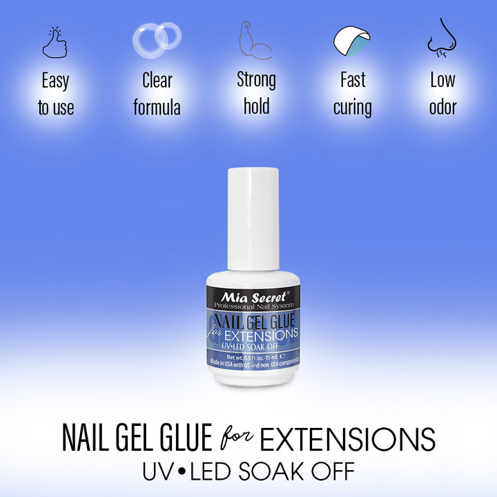 Gel Glue 0.5oz - For Soft Gel Tips