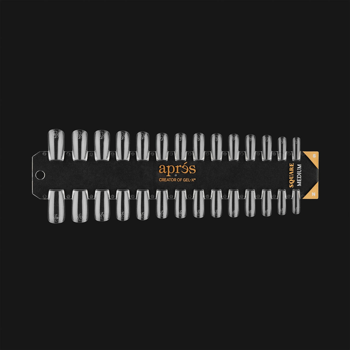 Gel-X Tip Swatch: Natural/Sculpted Square Medium