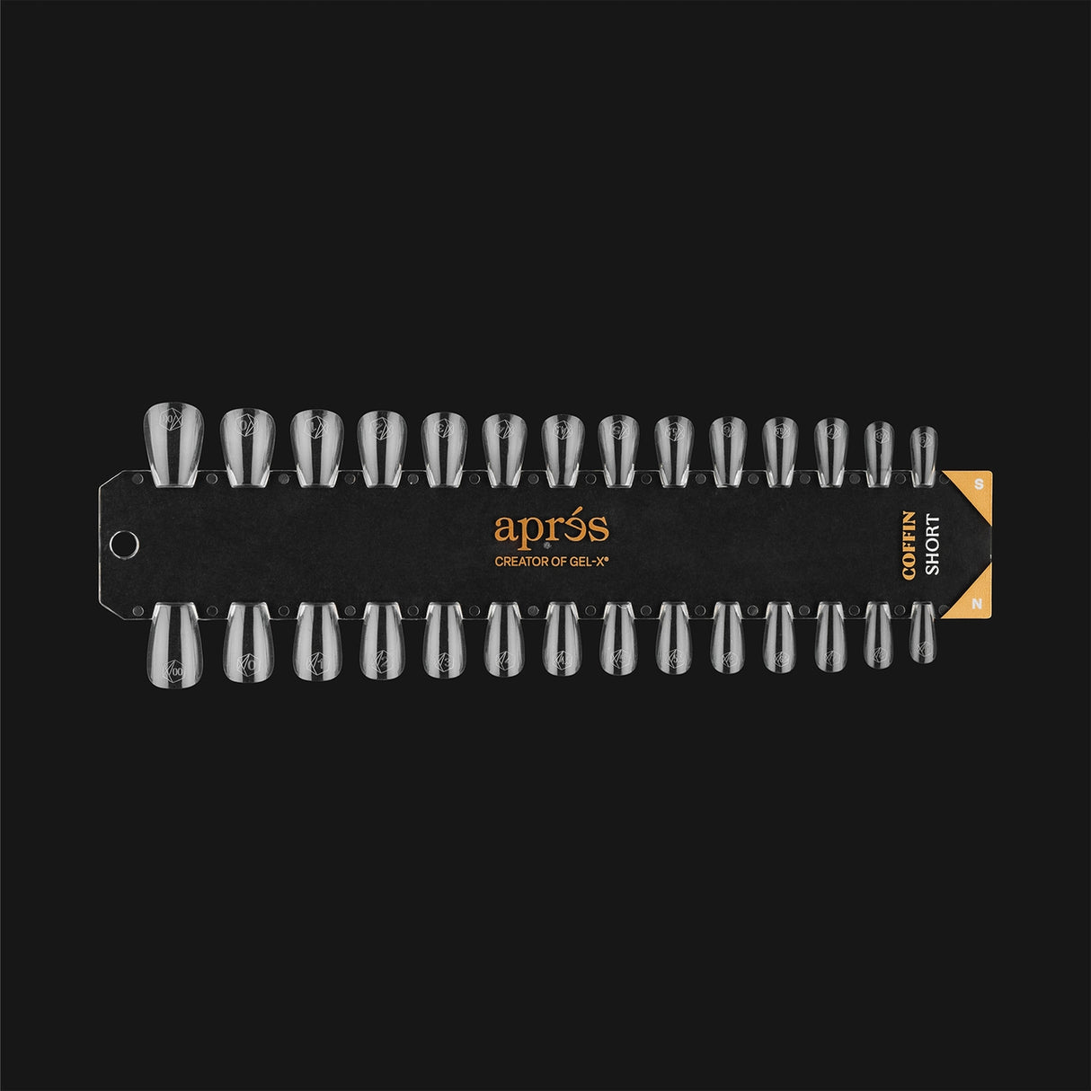 Gel-X Tip Swatch: Natural/Sculpted Coffin Short