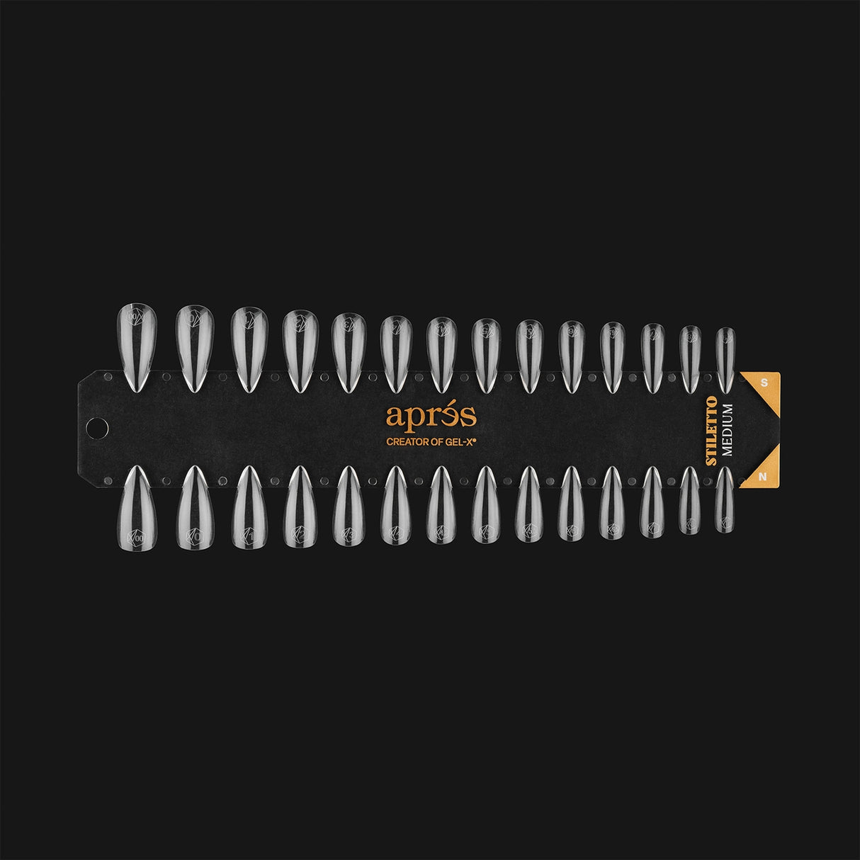 Gel-X Tip Swatch: Natural/Sculpted Stiletto Medium