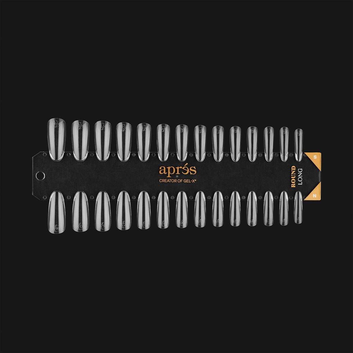 Gel-X Tip Swatch: Natural/Sculpted Round Long