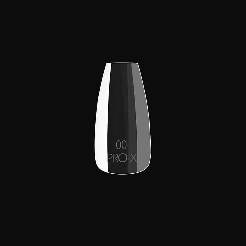 PRO-X Soft Gel Nail Tips 14 - Natural Coffin Medium - 14 Sizes | 600pc