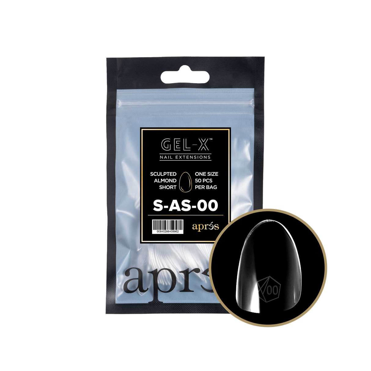 Gel-X Sculpted Almond Short 2.0 Refill Bag