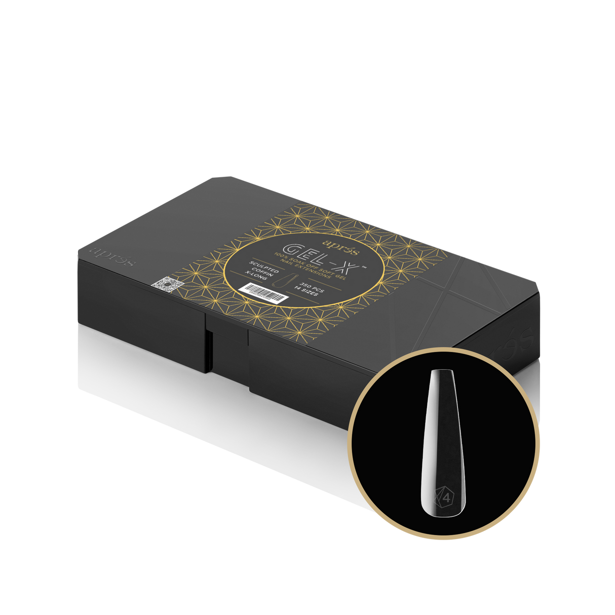 GEL-X® Sculpted Coffin Extra Long Box Of Tips - Pro (420PCS)