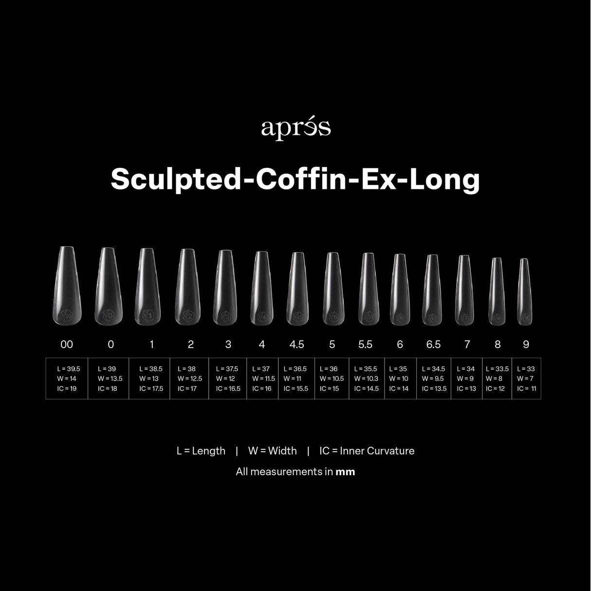 GEL-X® Sculpted Coffin Extra Long Box Of Tips - Pro (420PCS)