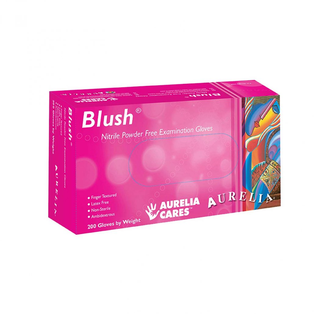*Aurelia Pink Nitrile Glove - Extra Small (1000 Case)