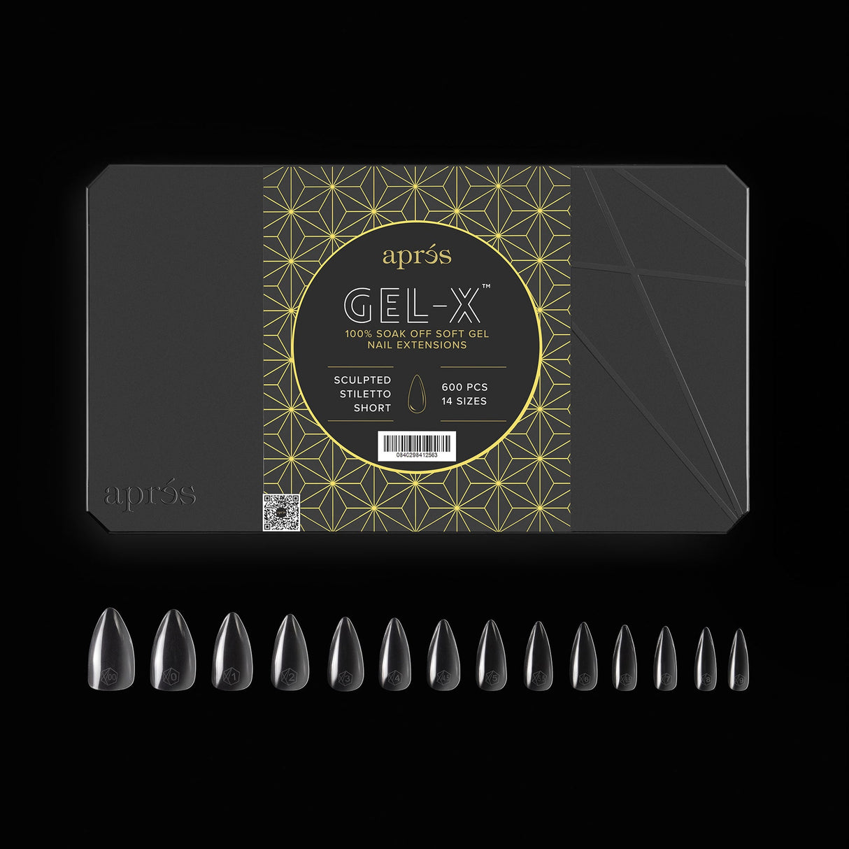GEL-X® Sculpted Stiletto Short Box Of Tips - Pro (600PCS)