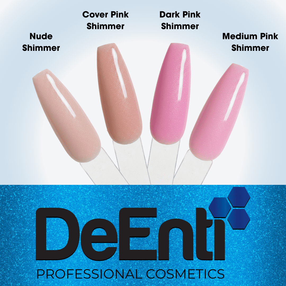 Medium Pink Shimmer Acrylic Powder – 4 oz