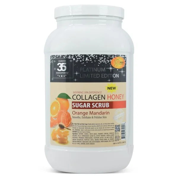 Orange Mandarin Collagen Sugar Scrub Gel - 128oz