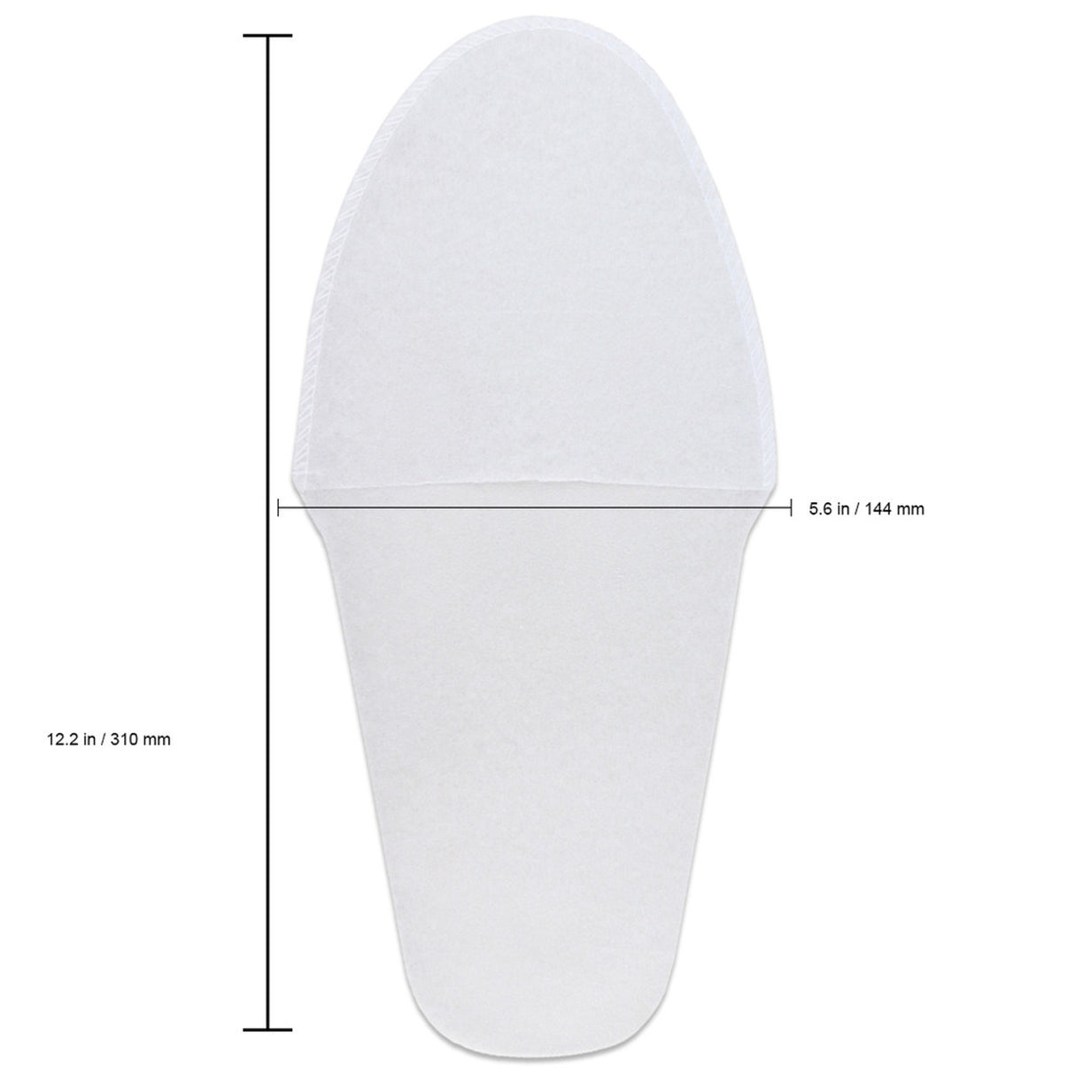 Disposable Pedicure Slipper White - 25 Pairs Pack