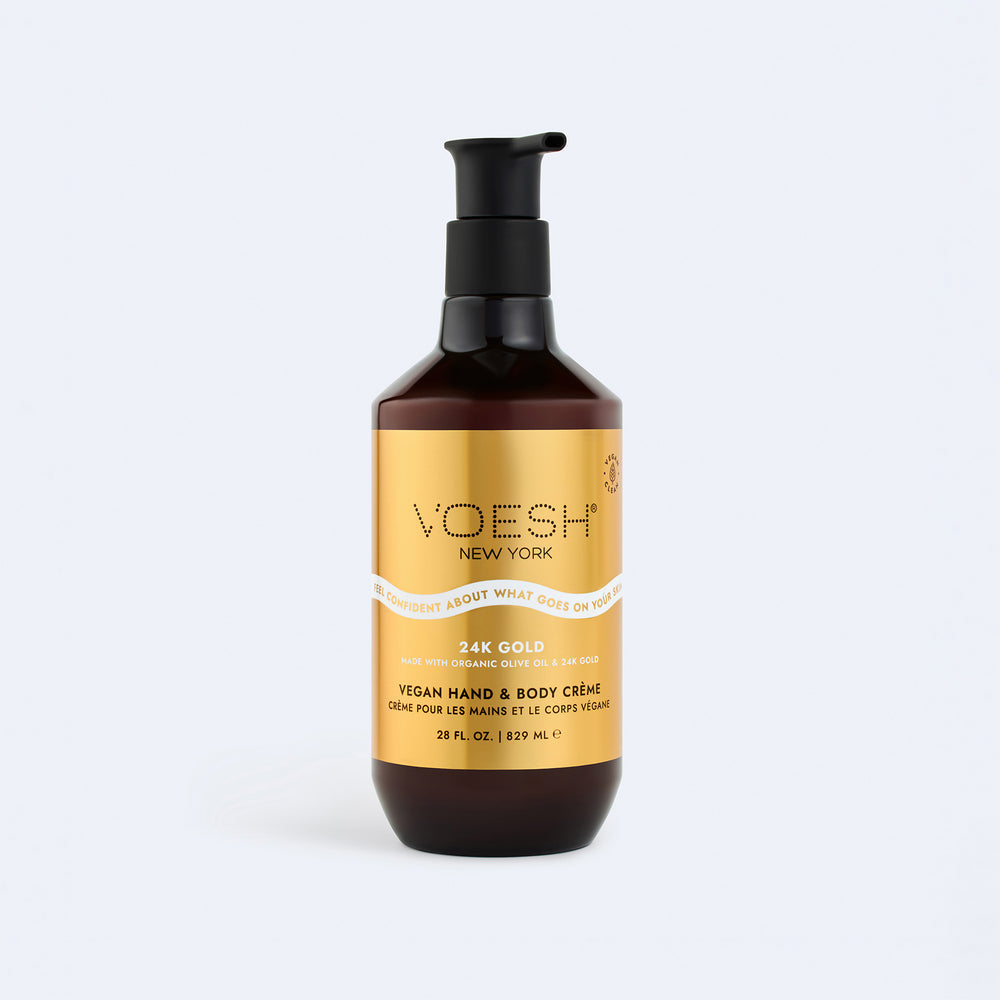 Vegan Hand & Body Crème 24K Gold - 28oz