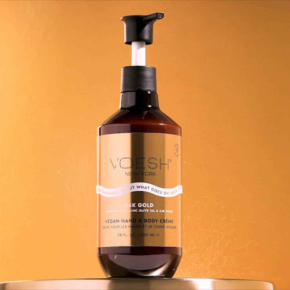 Vegan Hand & Body Crème 24K Gold - 28oz