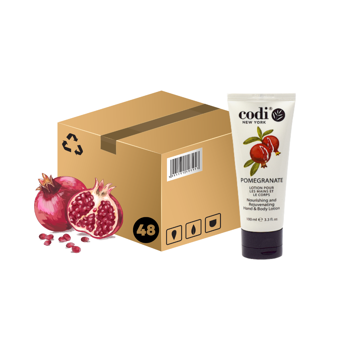 *Case (48) Hand & Body Lotion Pomegranate - 100ml