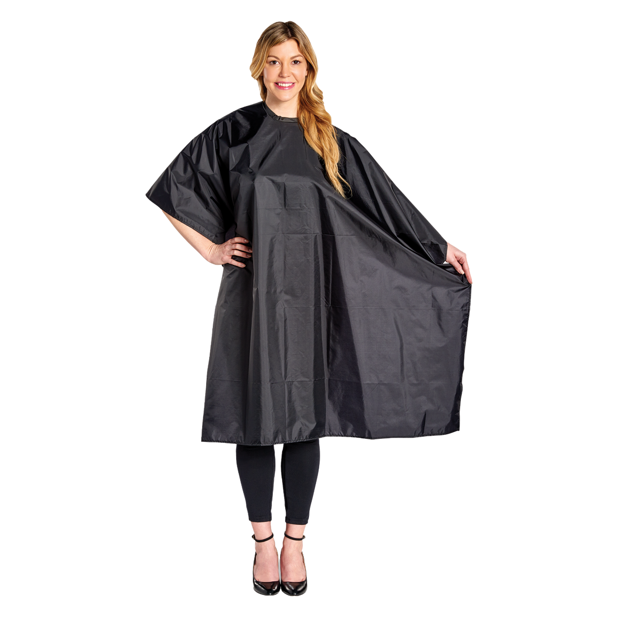 Nylon Styling Cape, Snap Neck Closure