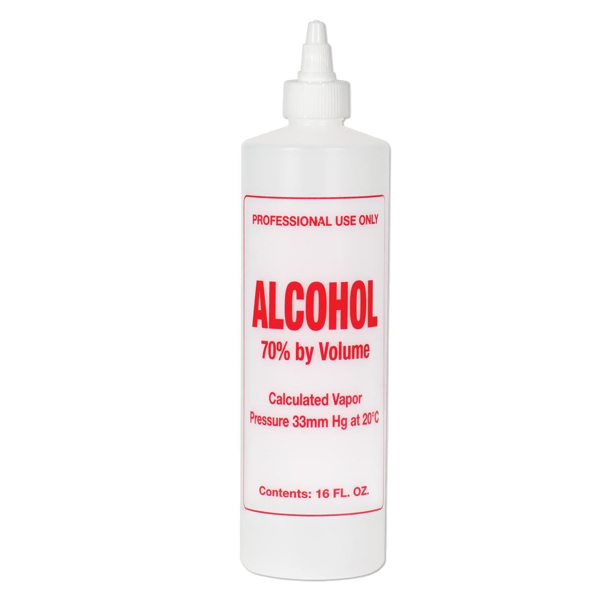 Empty Alcohol 70% Bottle Imprinted - 16oz