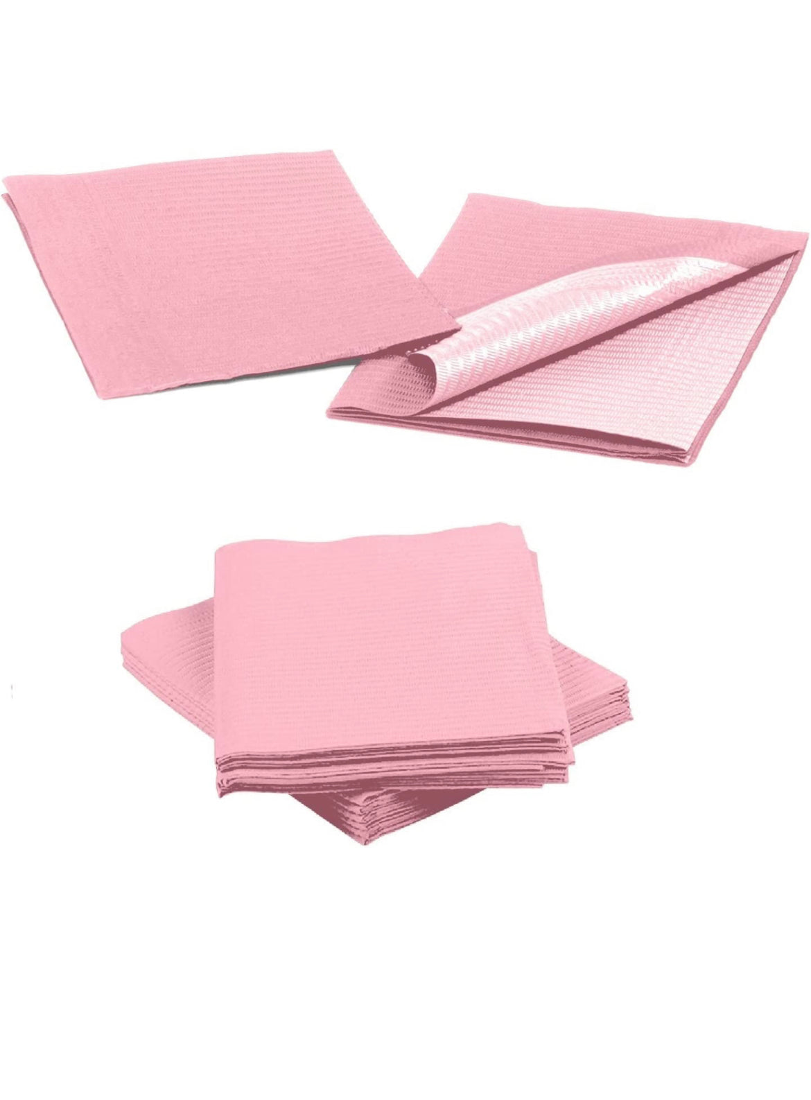 Dental Bibs - Pink - 1 Sheet