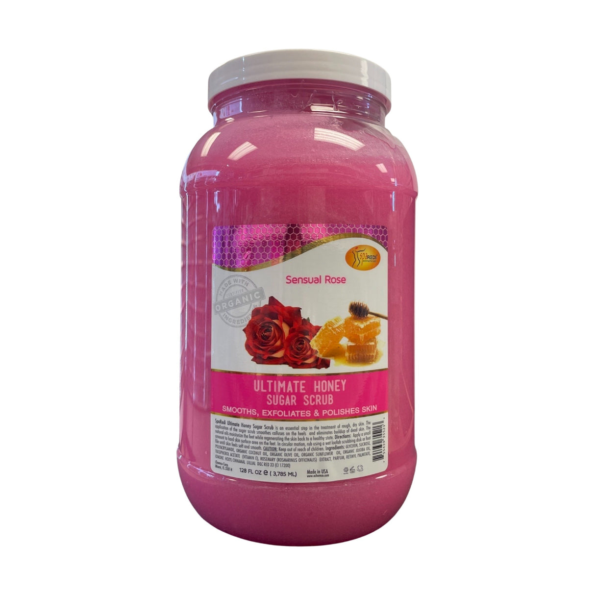 Sensual Rose Honey Sugar Scrub Gel 128oz