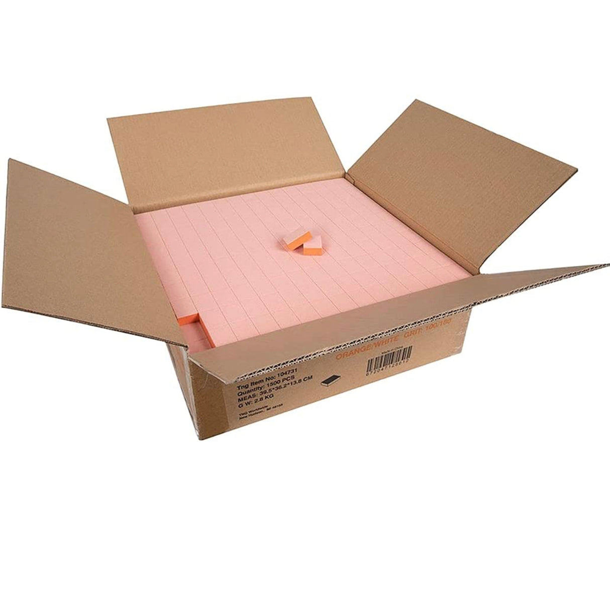 *1500pc DND Box Mini Nail Buffer - 80/80 Orange JAPAN