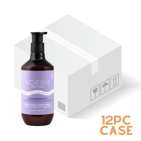 *Case 12pc Lavender Relieve Vegan Hand & Body Crème (28 oz.)