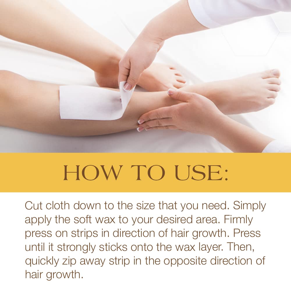 GIGI Bleached Muslin Epilating Roll, 3.5" Wide - 40 Yards