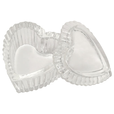 Heart-Shaped Glass Jar with Lid