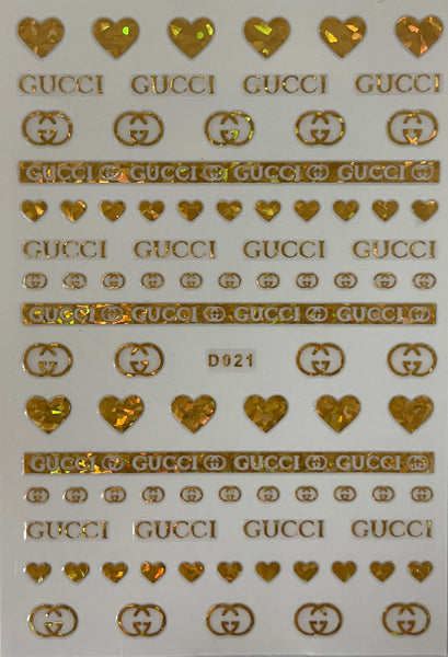 Nail Sticker - D021 Gold GC