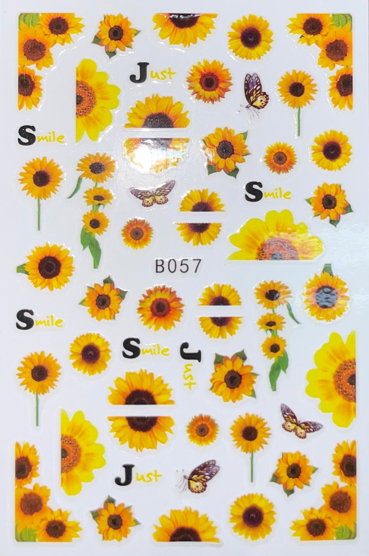 Nail Sticker - B057 Sunflowers