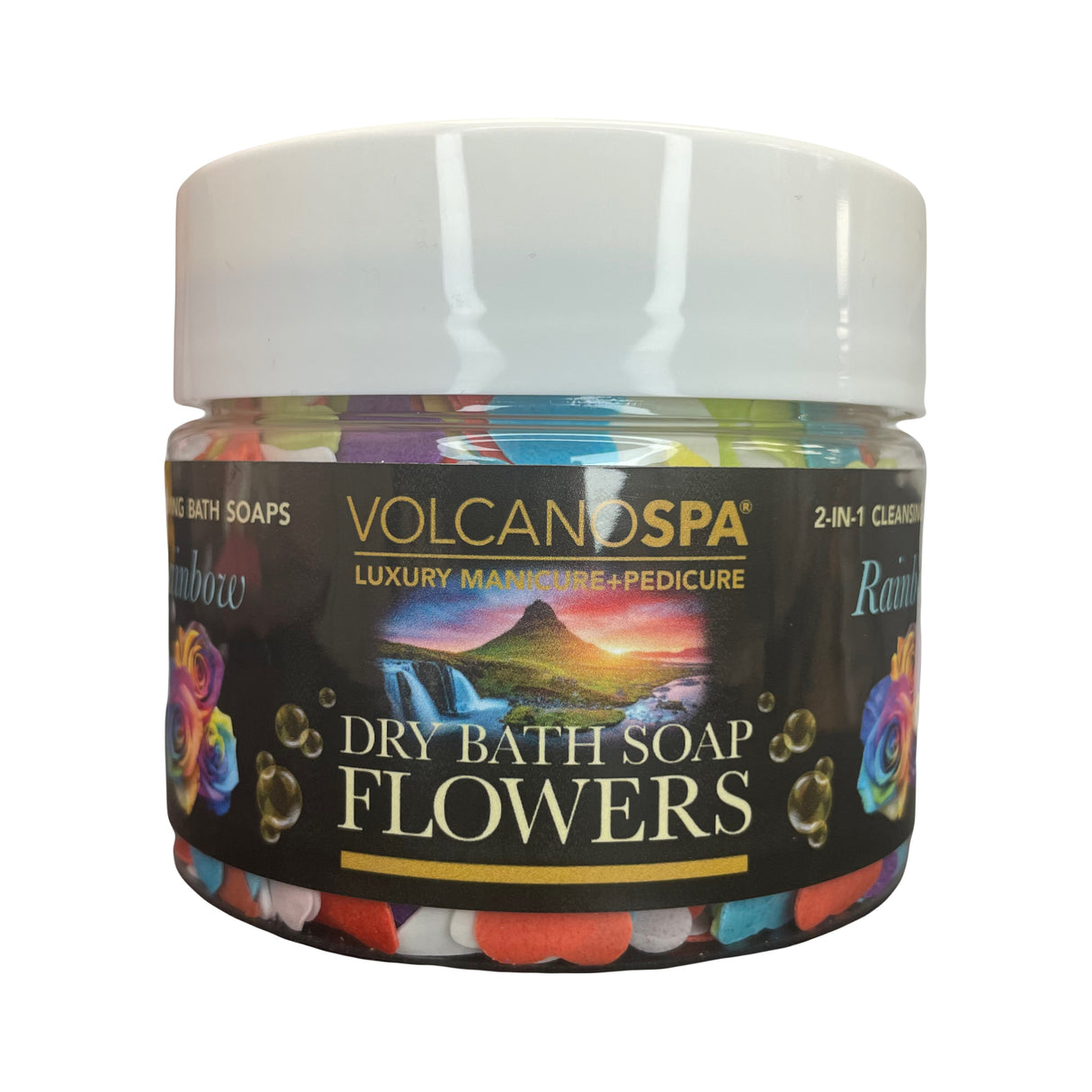 Dry Bath Flower Soap 12oz - Rainbow