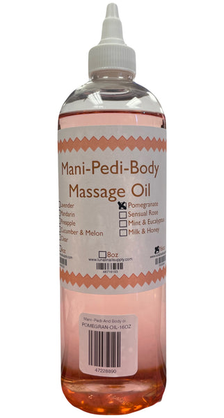 Mani-Pedi-Body oil Pomegranate 16oz