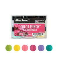 Color Punch Nail Art Powder Collection 6pcs